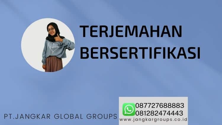 terjemahan bersertifikasi