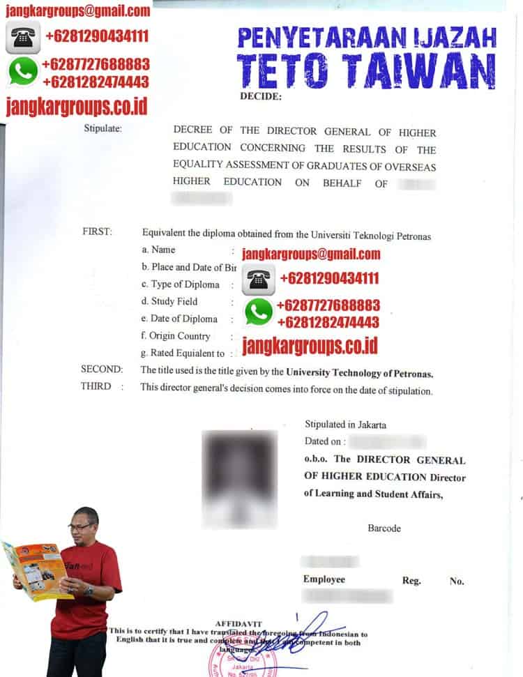 PENYETARAAN IJAZAH TETO TAIWAN