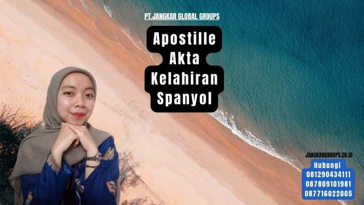 Apostille Akta Kelahiran Spanyol