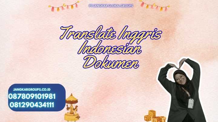 Translate Inggris Indonesian Dokumen