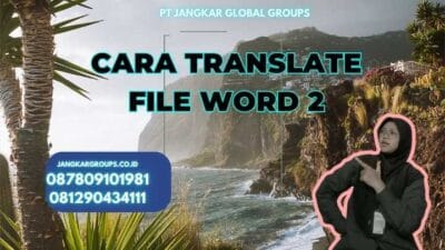 Cara Translate File Word 2