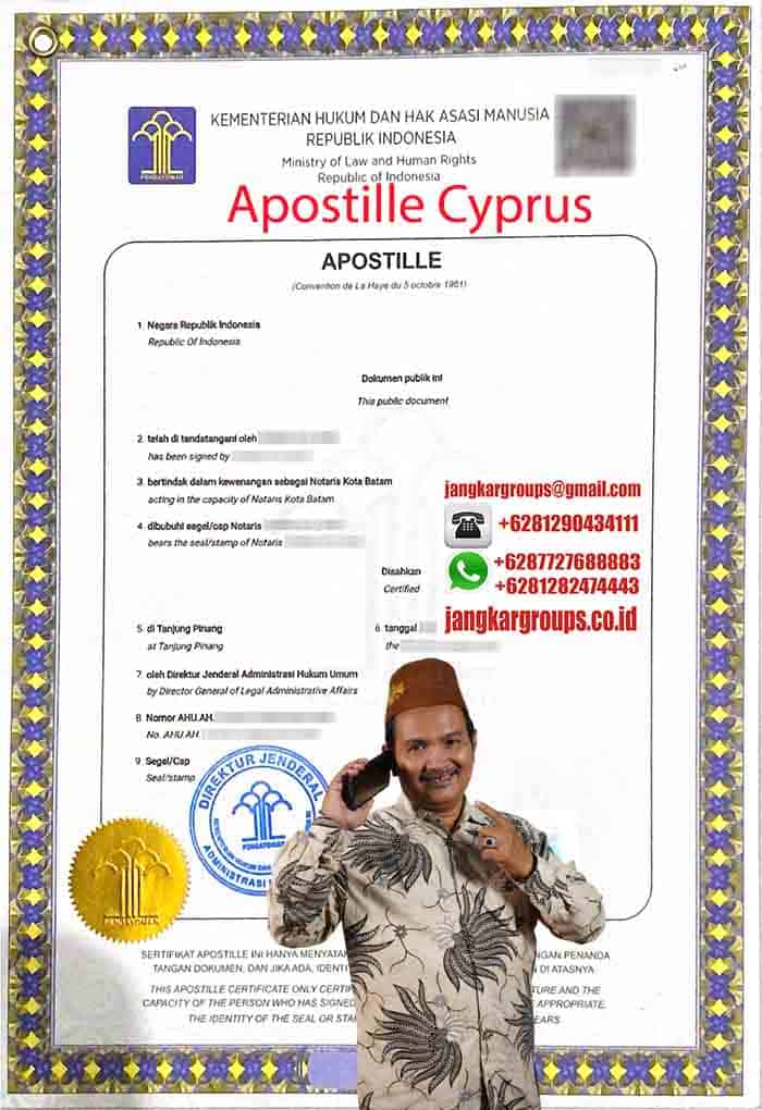 Contoh Apostille Cyprus