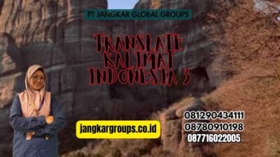 Translate Kalimat Indonesia 3