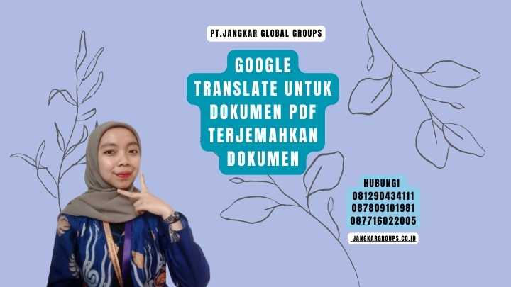 Google Translate Untuk Dokumen Pdf Terjemahkan Dokumen
