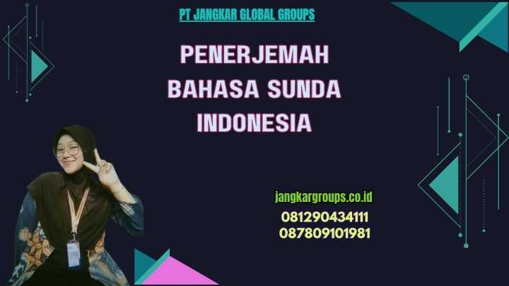 Penerjemah Bahasa Sunda Indonesia