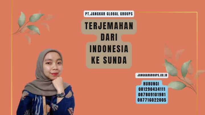 Terjemahan Dari Indonesia Ke Sunda