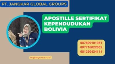 Apostille Sertifikat Kependudukan Bolivia