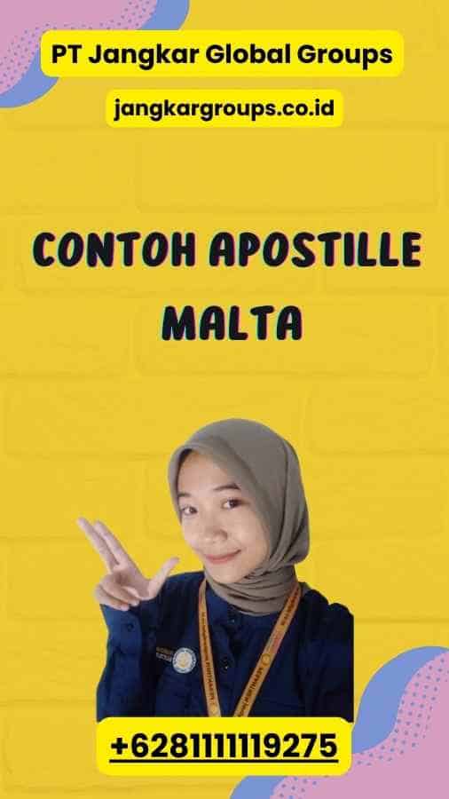 Contoh Apostille Malta
