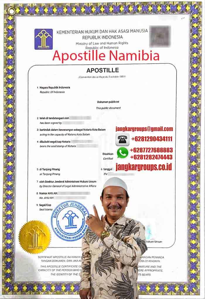 Contoh Apostille Namibia