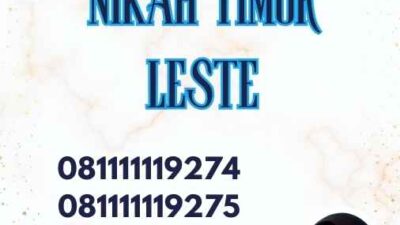 Legalisir Buku Nikah Timor Leste