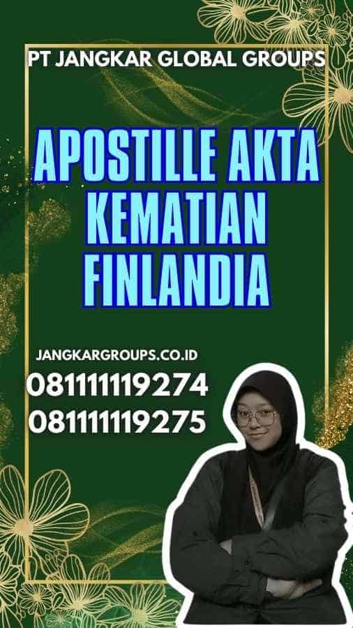 Apostille Akta Kematian Finlandia