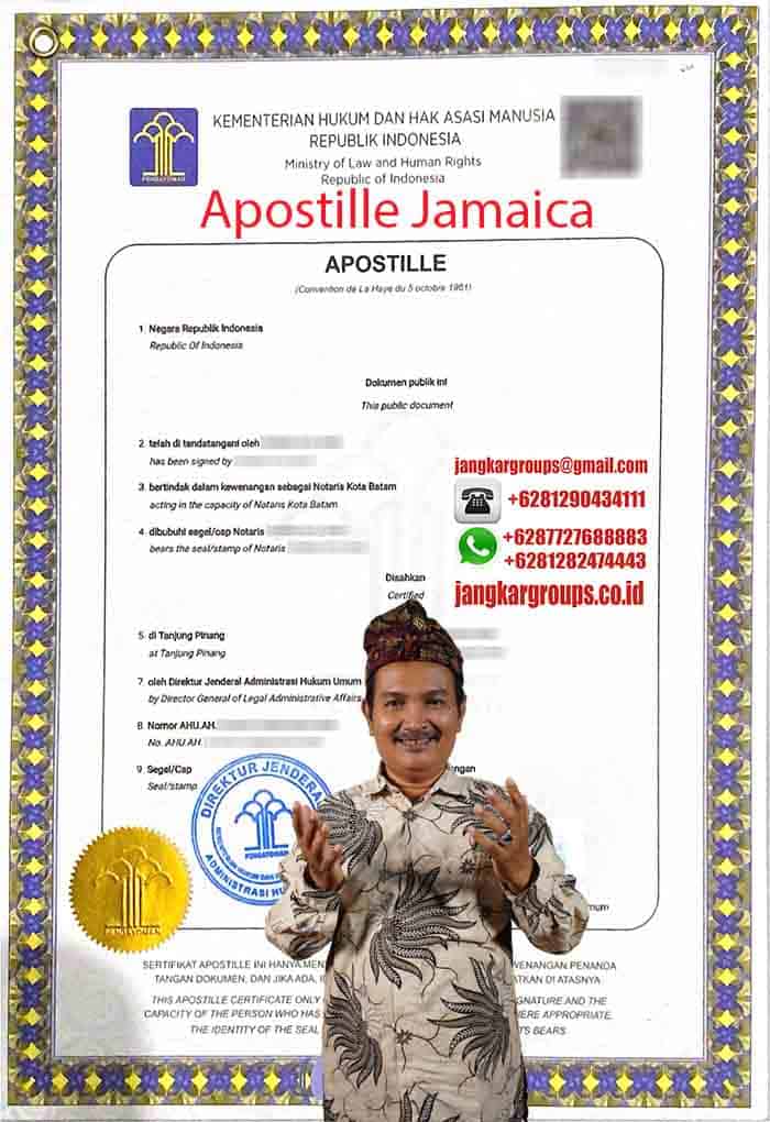 Contoh Apostille Jamaica