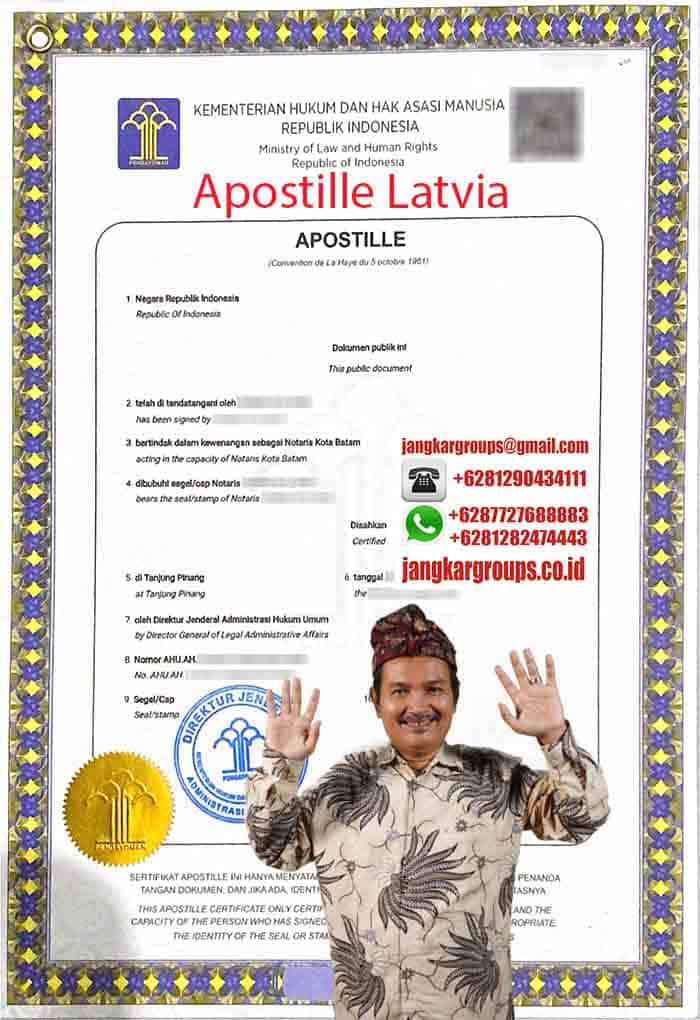 Contoh Apostille Latvia