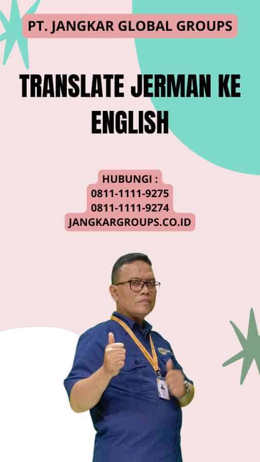 Translate Jerman Ke English