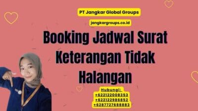 Booking Jadwal Surat Keterangan Tidak Halangan