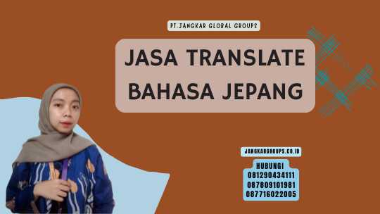 Jasa Translate Bahasa Jepang