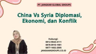 China Vs Syria Diplomasi, Ekonomi, dan Konflik