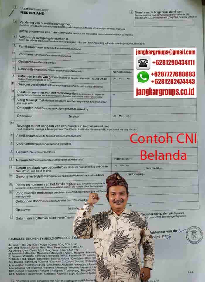 Contoh CNI Netherland