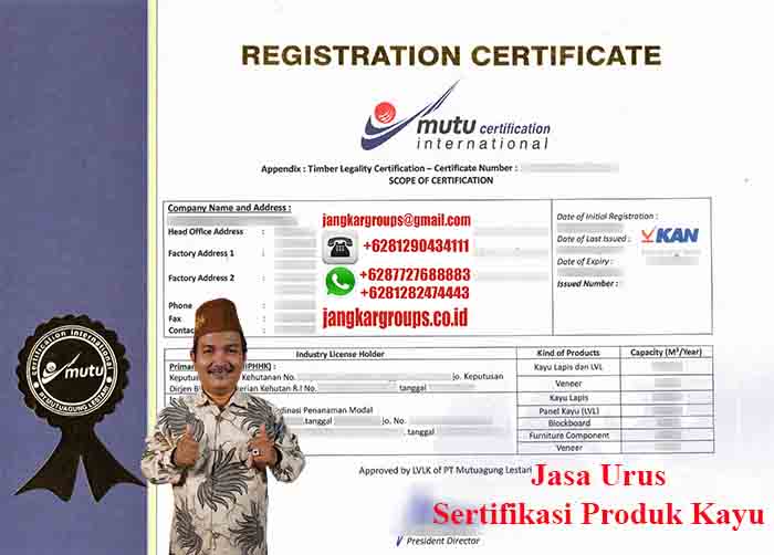 Contoh Sertifikasi Produk Kayu