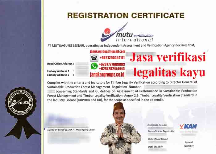 Contoh Verifikasi Legalitas Kayu