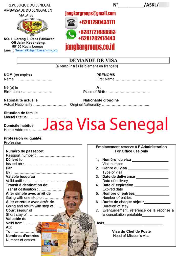Formulir Visa Senegal