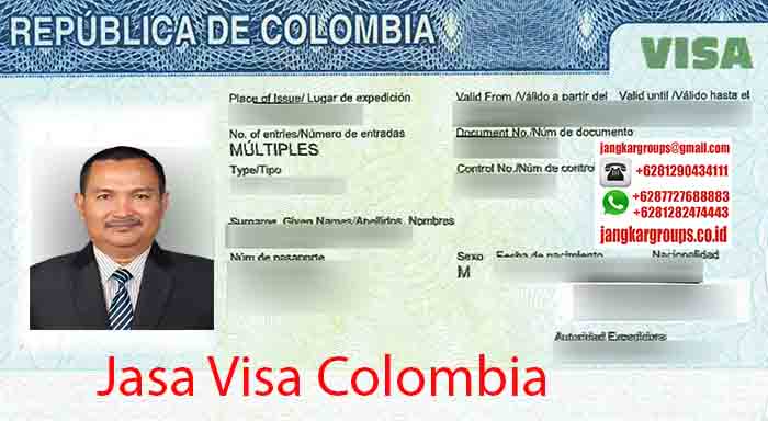 Contoh Visa Colombia