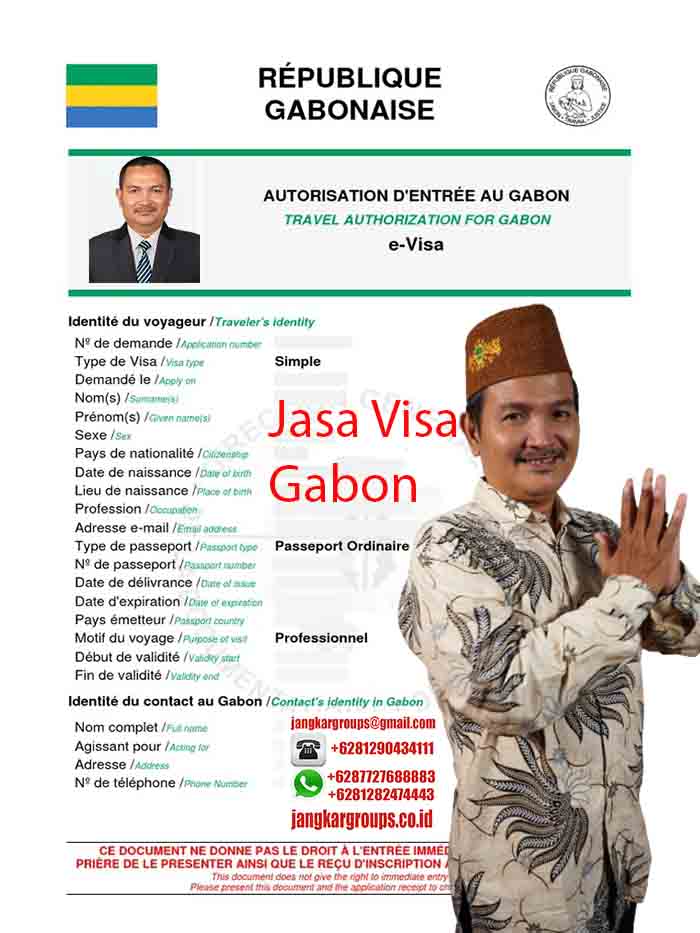 Contoh Visa Gabon