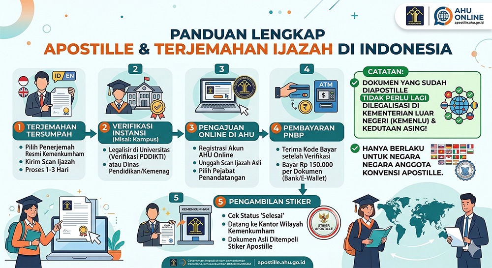 Infografis Apostille translate Ijazah