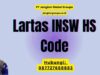 Lartas INSW HS Code