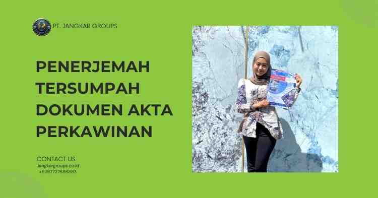 Penerjemah Tersumpah Dokumen Akta Perkawinan