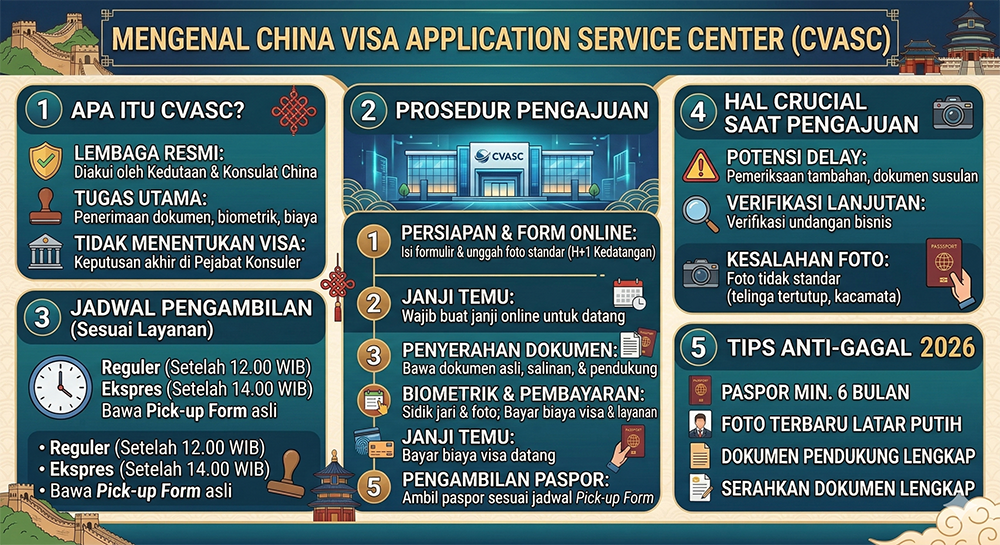 Infografis CVASC Visa Application Service Center