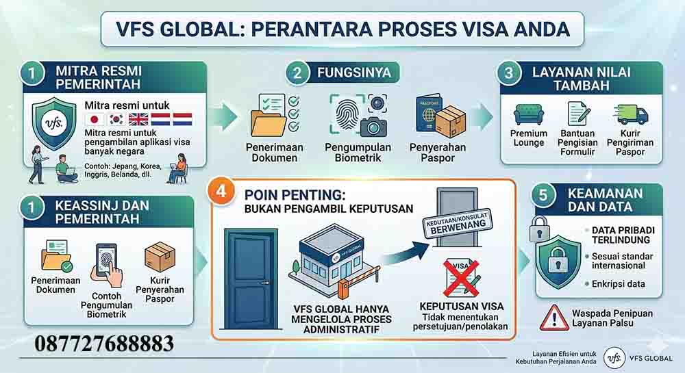 Infografis VFS Global Layanan Visa