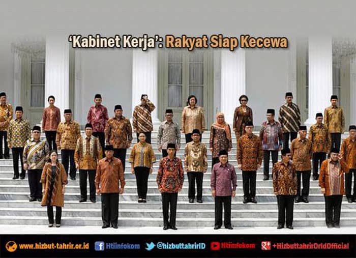 susunan mentri kabinet kerja jokowi jk