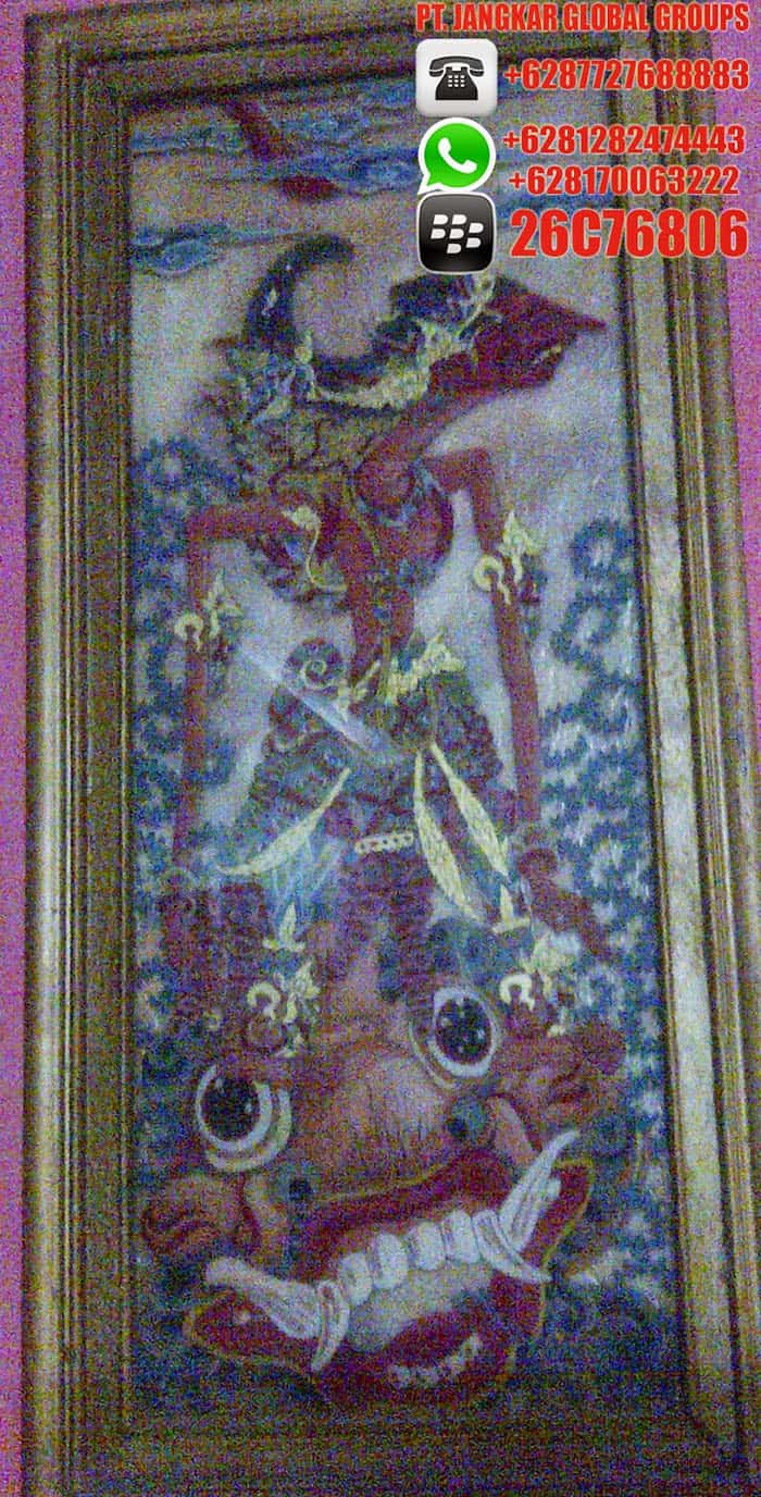 lukisan kaca wayang indramayu