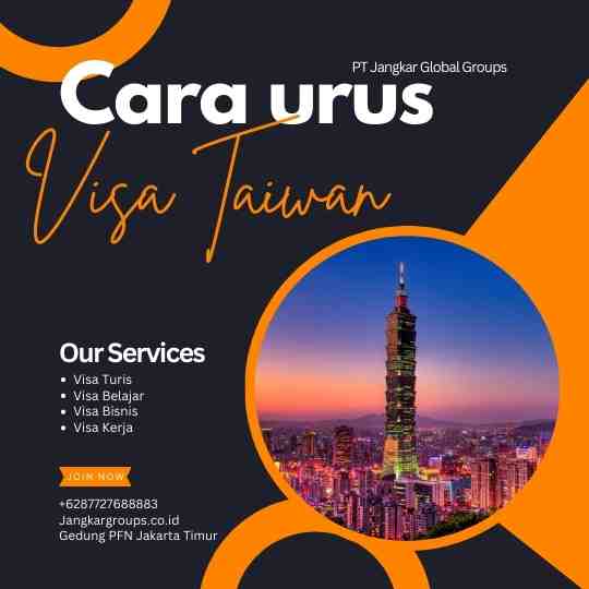 Cara Urus Visa Taiwan