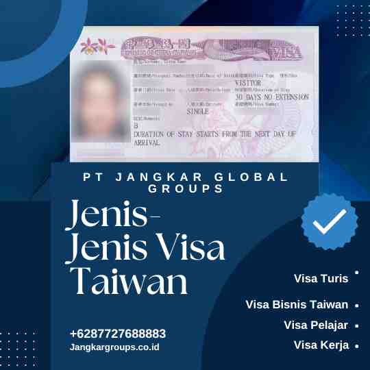 Jenis Visa Taiwan