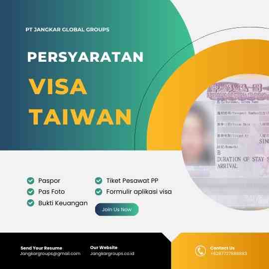 Persyaratan Visa Taiwan