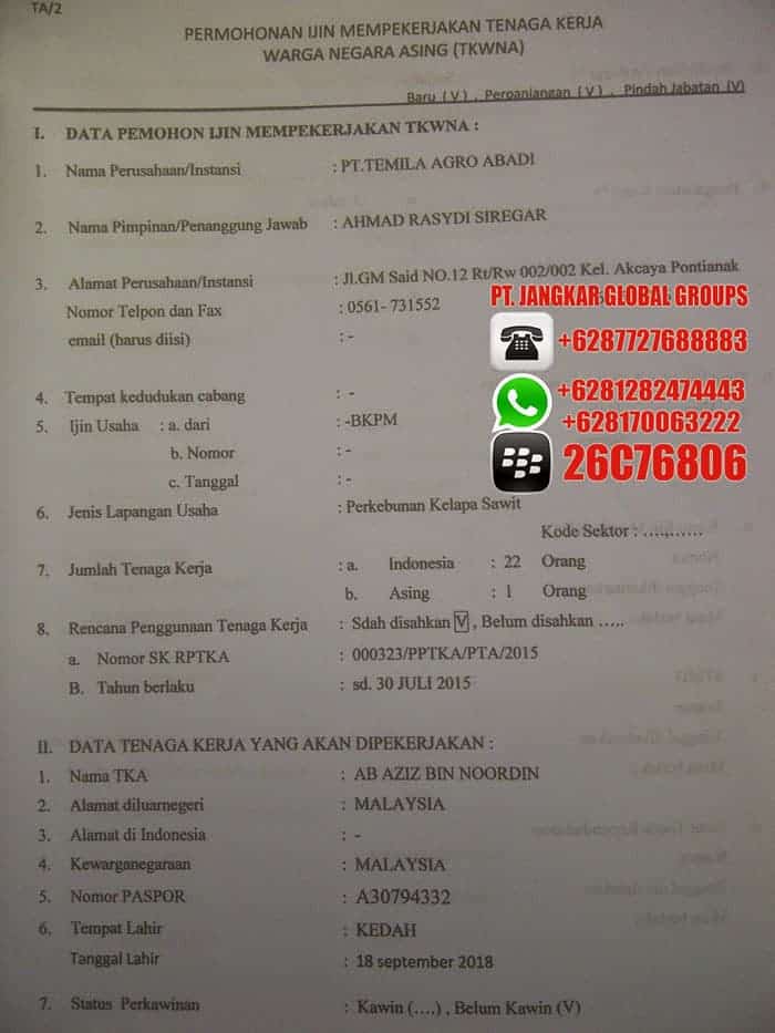 data permohonan imta