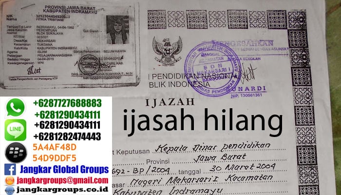 ijasah hilang