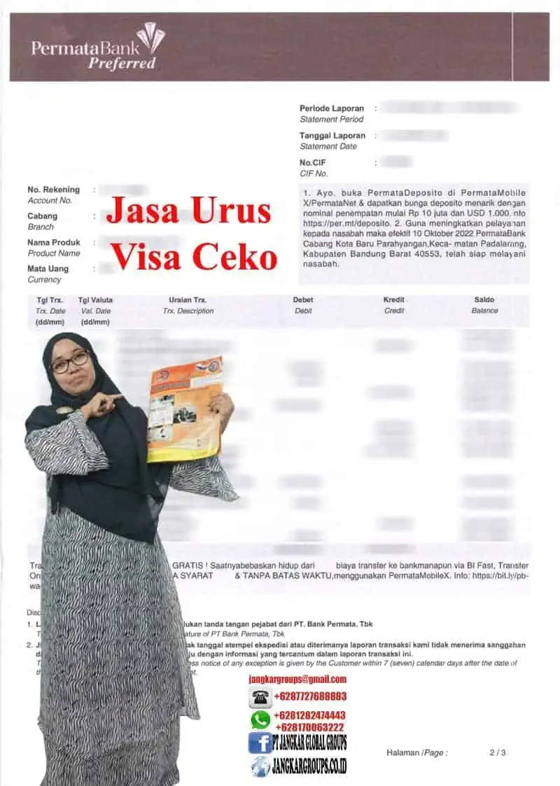 Contoh Print Out Rekening Bank 3 Bulan