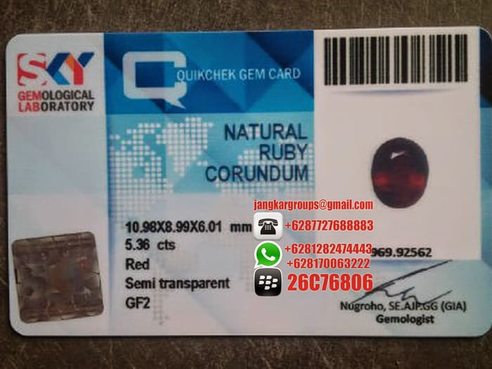 ruby corundum jual beli gemstone