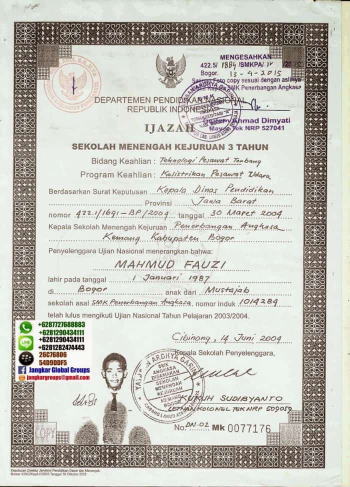 ijazah-sma, LEGALISIR IJASAH DI KEDUTAAN UAE