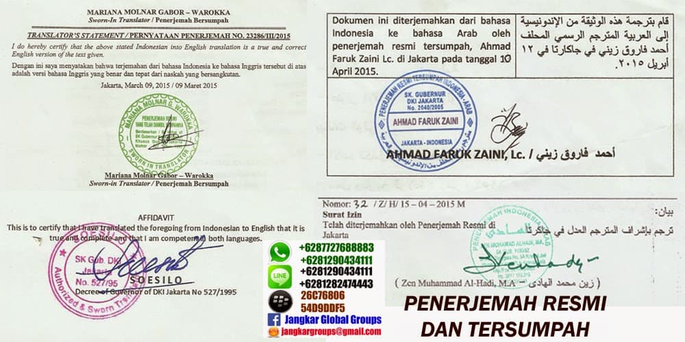 penterjemah resmi dan tersumpah