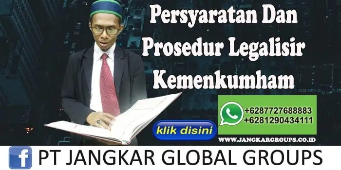 persyaratan dan prosedur legalisir kemenkumham