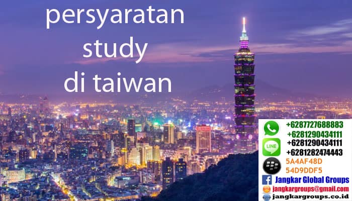 persyaratan study di taiwan