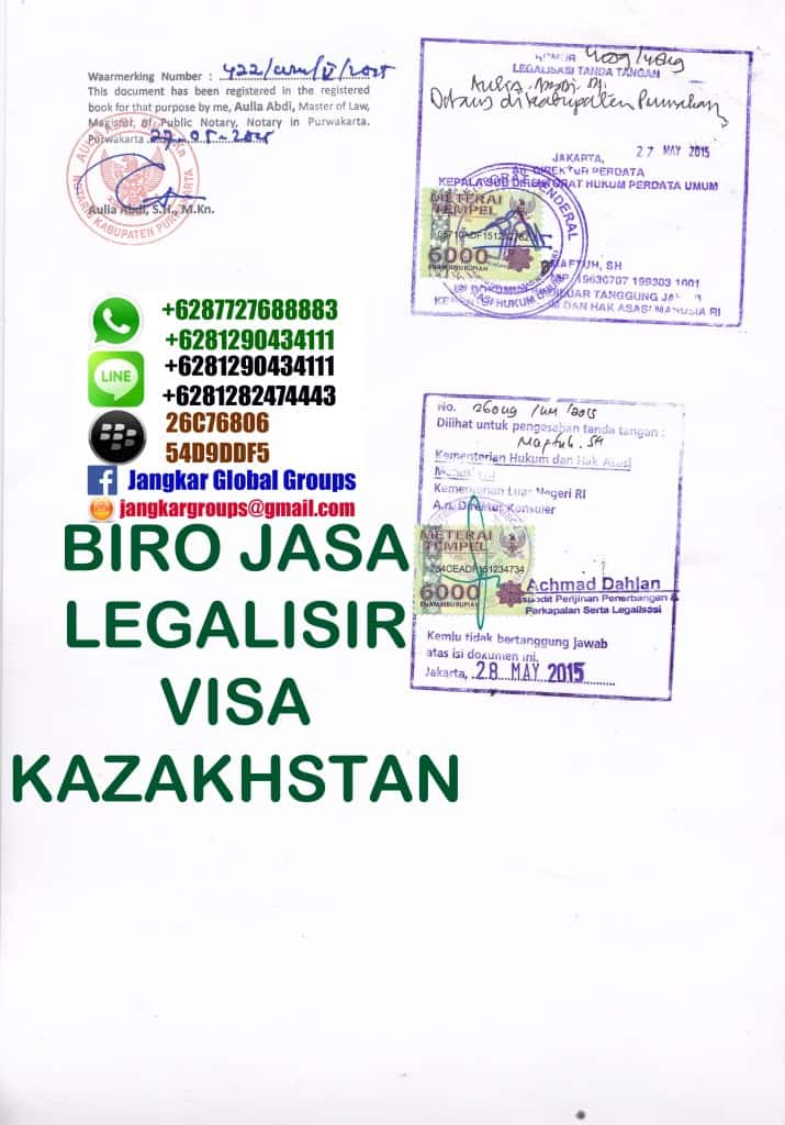 legalization kazakhstan,Legalisasi dokumen di Kazakhstan