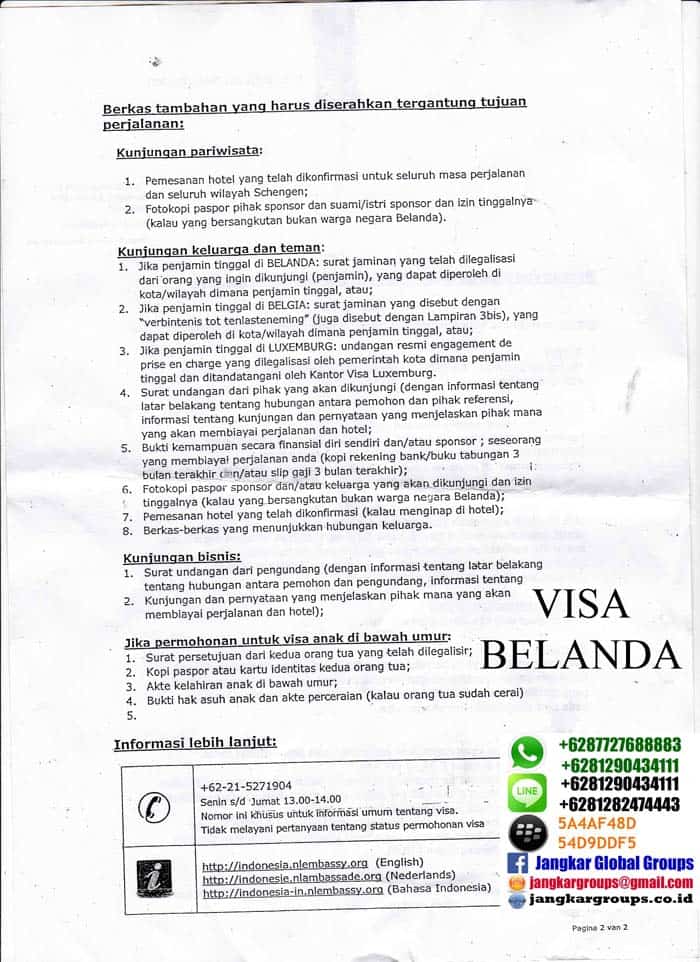 syarat-visa-belanda