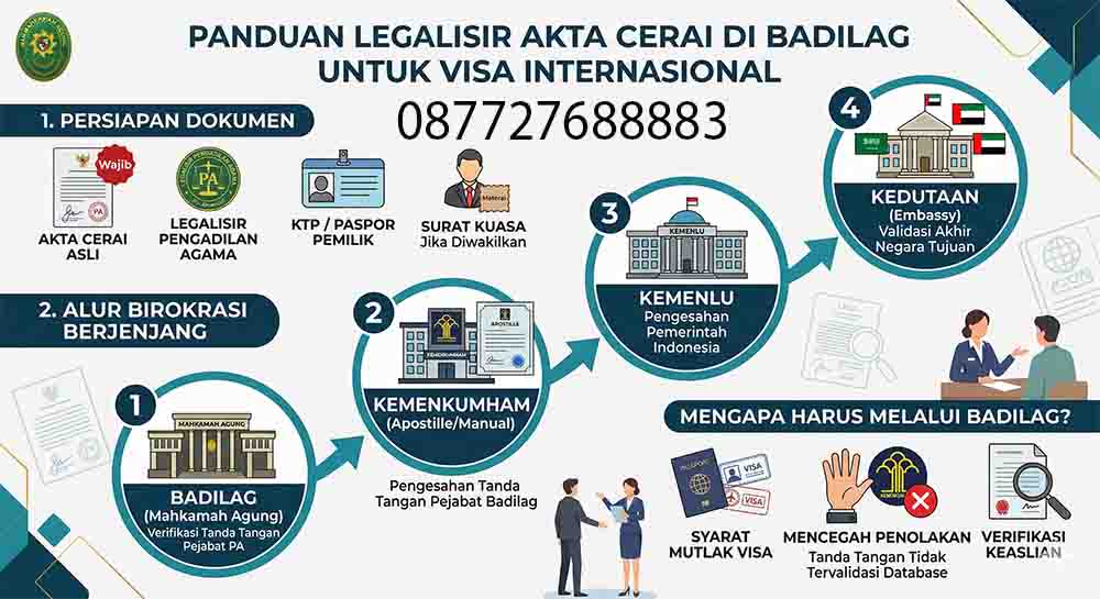 infografis LEGALISIR AKTA CERAI DI BADILAG