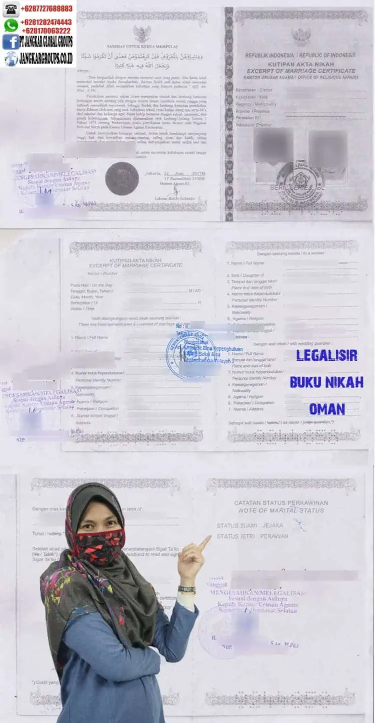 legalisir buku nikah oman