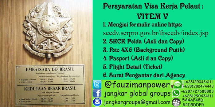 visa kerja brazil